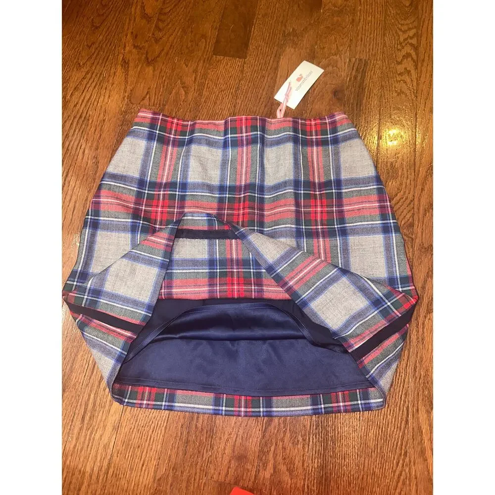 NWT | Vineyard Vines | SZ.00 | Plaid USA Blackwatch Postage Stamp Skirt School